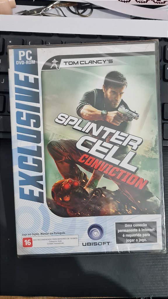 Jogo Splinter Cell conviction Para Pc Midia Fisica Lacrado