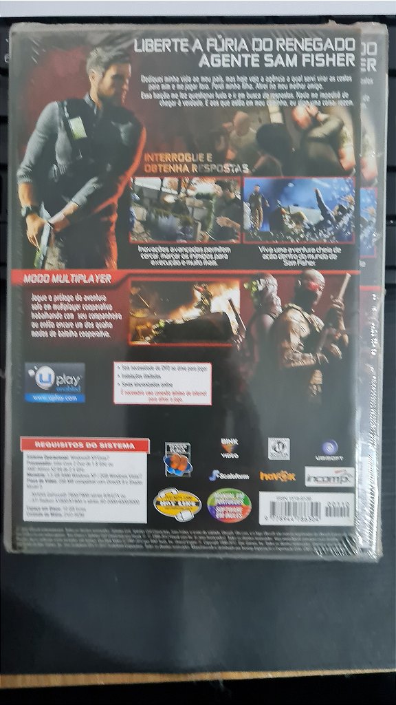 Jogo Splinter Cell conviction Full games Para Pc Midia Fisica Lacrado – imagem 2