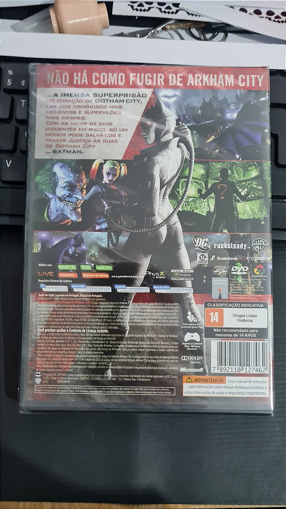 Jogo Batman arkham city Para Pc Midia Fisica Lacrado – imagem 2