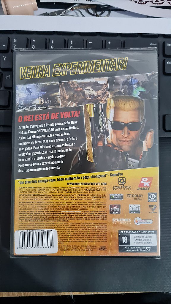 Jogo Duke Nukem Forever Para Pc Midia Fisica Lacrado – imagem 2