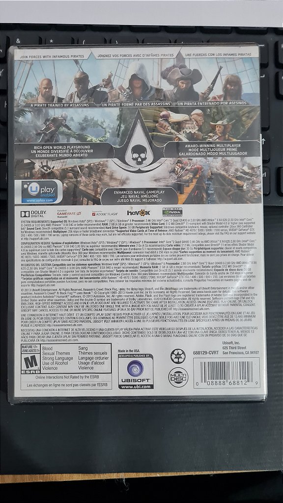 Jogo Assassin´s creed 4 black flag Para Pc Midia Fisica Lacrado – imagem 2