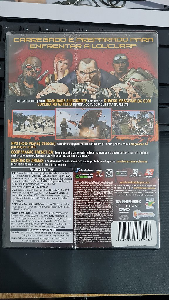 Jogo Borderlands Para Pc Mídia Física Lacrado – imagem 2