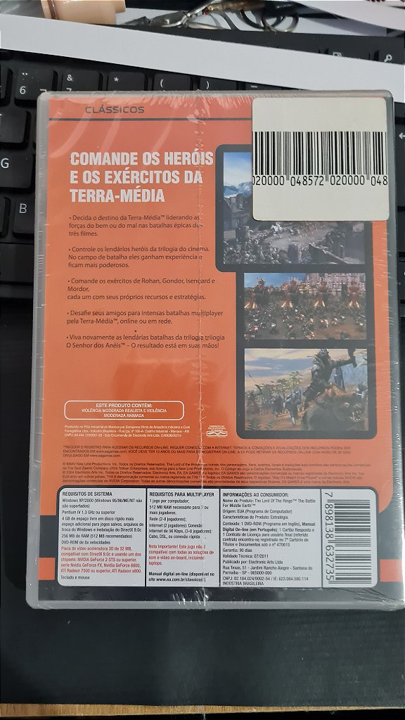 Jogo Lord of the Rings BAttler for middle-earth Pc Original Mídia Fisica Lacrado – imagem 2