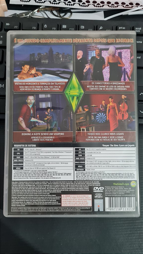 Jogo The sims 3 caindo na noite  Pc Original Mídia Fisica – imagem 3