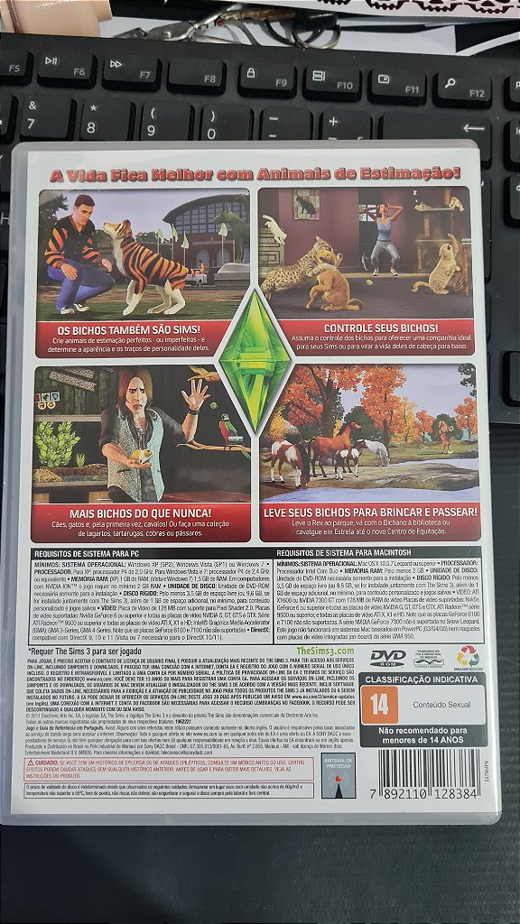 Jogo The sims 3 pets  Pc Original Mídia Fisica – imagem 4