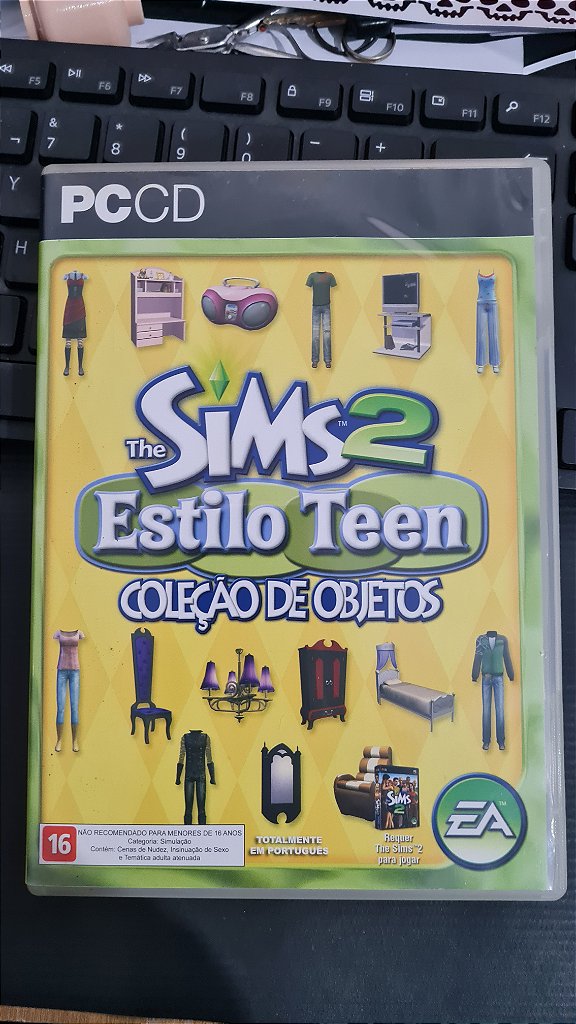 Jogo The sims 2 coleções de objetos estilo teen Pc Original Mídia Fisica