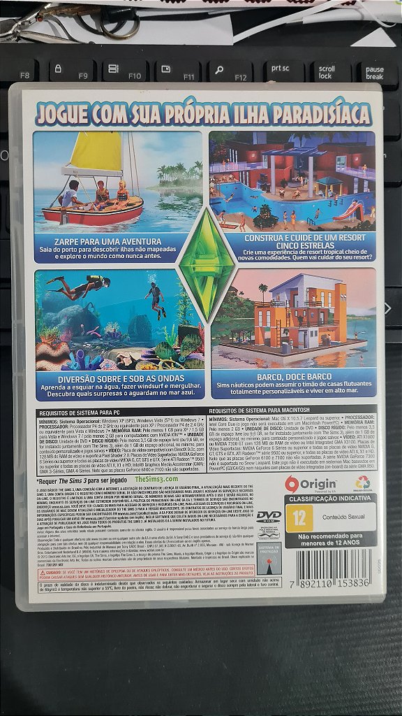 Jogo The sims 3 ilha paradisíaca Pc Original Mídia Fisica – imagem 3