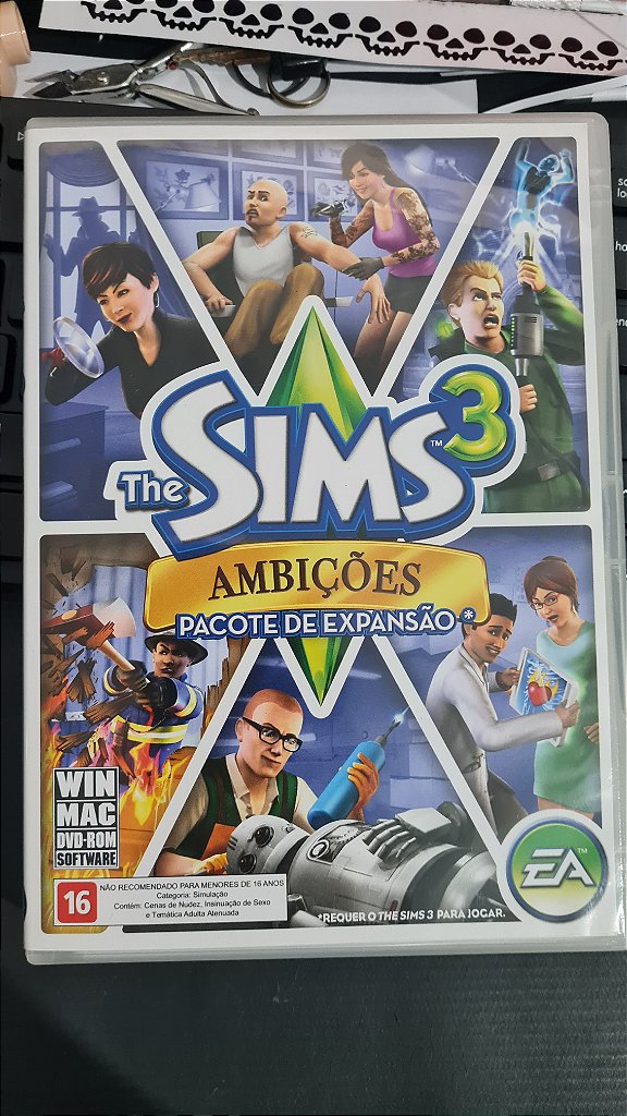 Jogo The sims 3 ambiçoes Pc Original Mídia Fisica