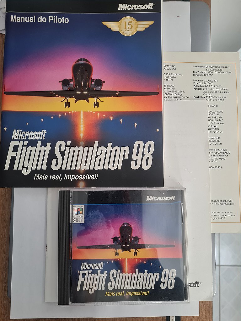 Jogo para PC Microsoft Fight Simulator 98 Original