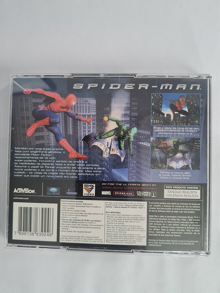 Jogo para PC Spider-Man com manual Original – imagem 3