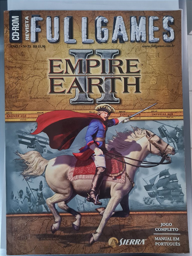 Jogo para PC Revista Full Game Empire Earth 2 Original