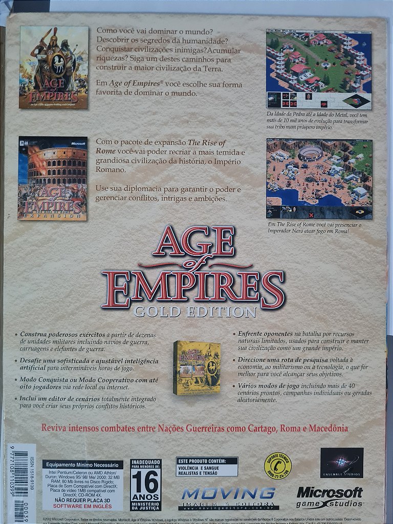 Jogo para PC Revista Full Game Age of Empires Gold Edition Original – imagem 3