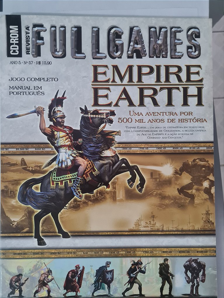 Jogo para PC Revista Full Game Empire Earth Original