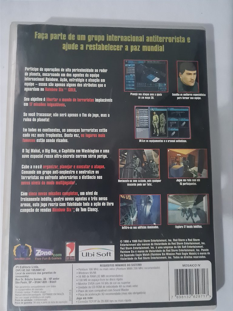 Jogo para PC Rainbow Six Gold Original – imagem 2