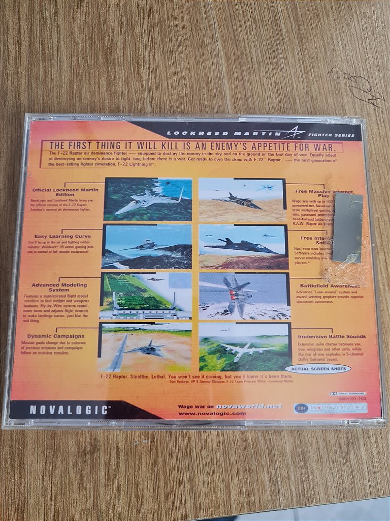 Jogo pc F22 Raptor  Original – imagem 2