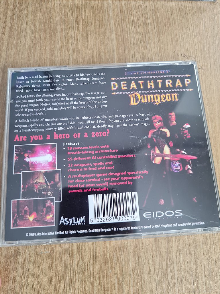 Jogo pc Deathtrap Dungeon Original – imagem 2