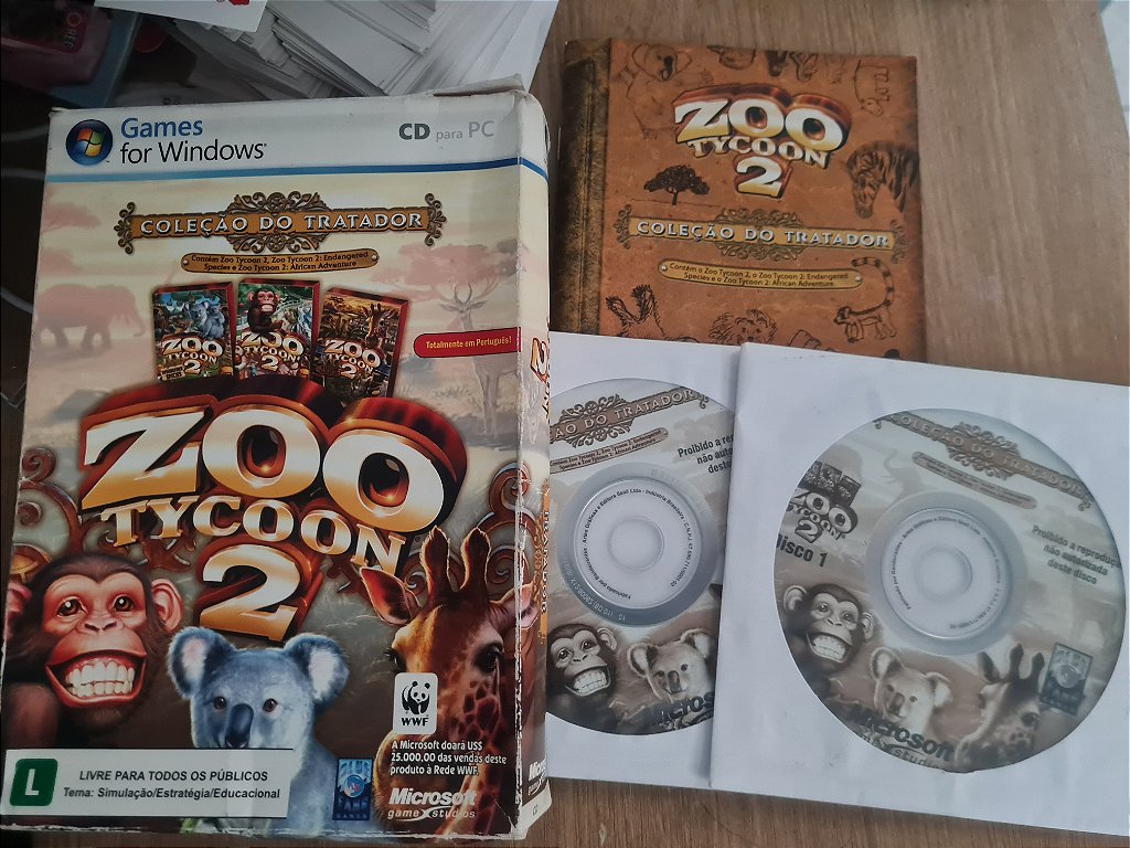 Jogo Pc Zoo Tycoon 2 Edição do Tratador Original