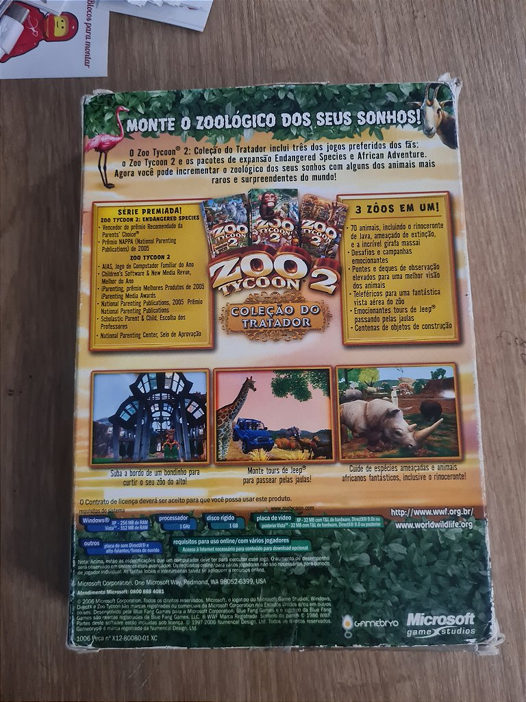 Jogo Pc Zoo Tycoon 2 Edição do Tratador Original – imagem 4
