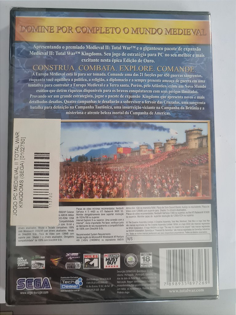 Jogo Pc Medieval Total war 2 Lacrado Original – imagem 2