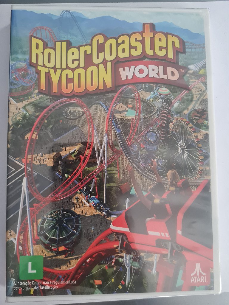 Jogo Pc Roller Coaster Tycoon World Lacrado Original
