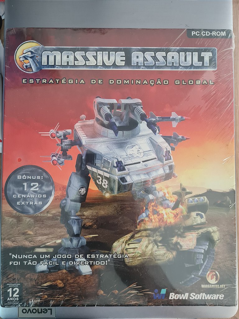 Jogo Pc Massive Assault Lacrado Big Box Original