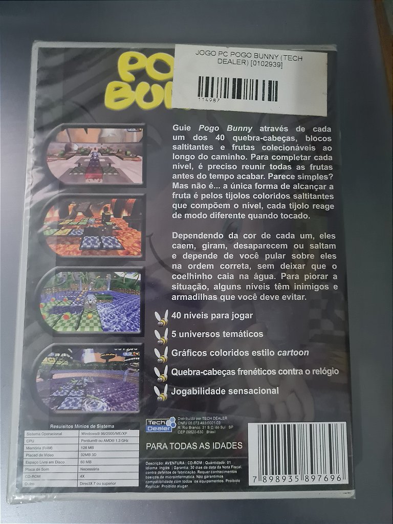 Jogo Pc Pogo Bunny Lacrado Original – imagem 2