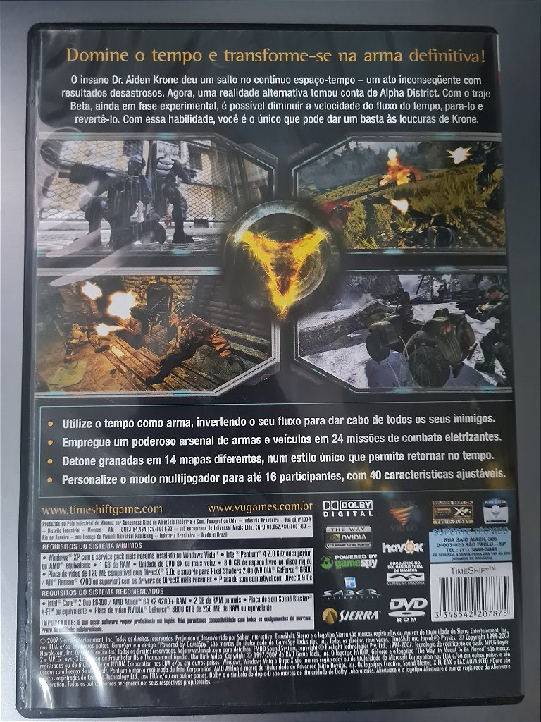 Jogo Pc Timeshift Lacrado Original – imagem 2