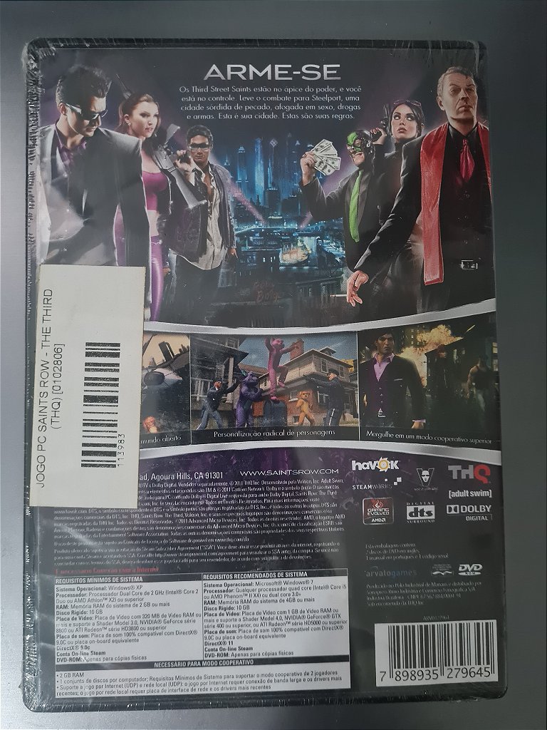 Jogo Pc Saints Row The third Lacrado Original – imagem 2