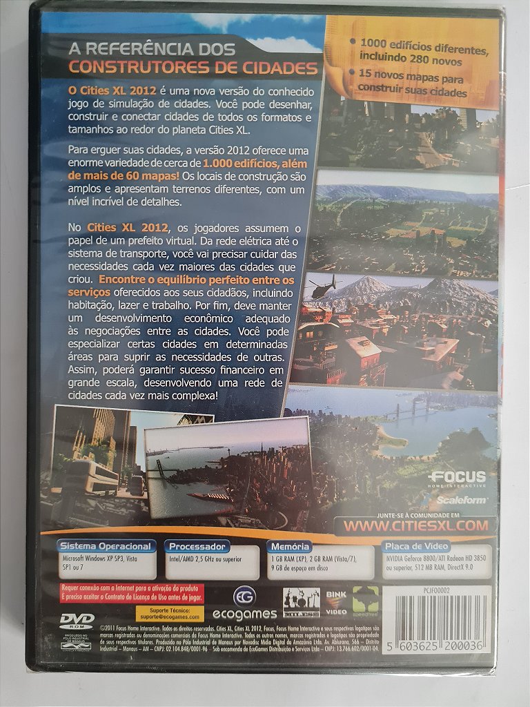 Jogo Pc Cities XL Br Lacrado Original – imagem 2