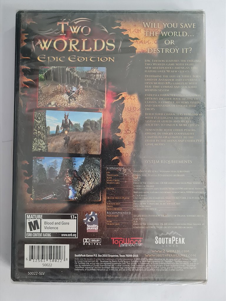 Jogo Pc Two Worlds Epic Edition Lacrado Original – imagem 2
