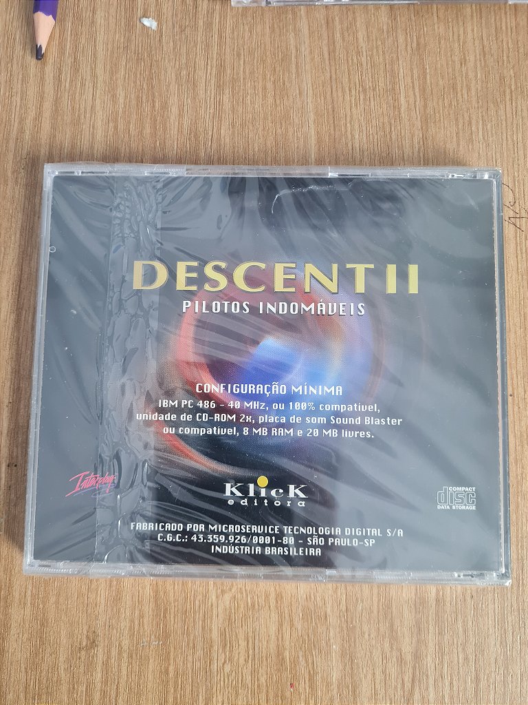 Jogo para PC Descent II  Pilotos Indomáveis Lacrado Original – imagem 2