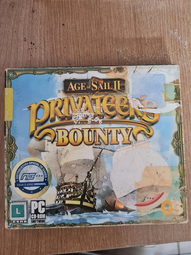 Jogo PC Age of Sail II: Privateers Bounty Lacrado Original