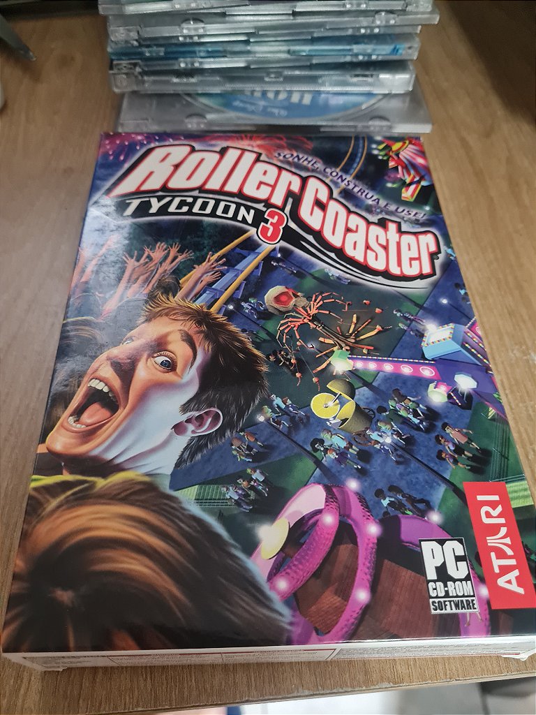 Jogo para PC RollerCoaster Tycoon 3 Big Box Original
