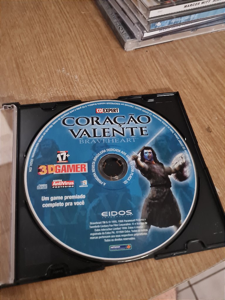 Jogo para PC Cd expert Braveheart (Coração Valente) Original