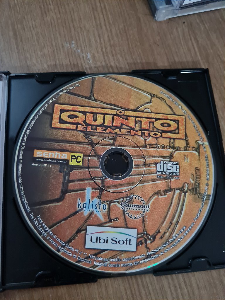 Jogo para PC CD SENHA O Quinto Elemento Original