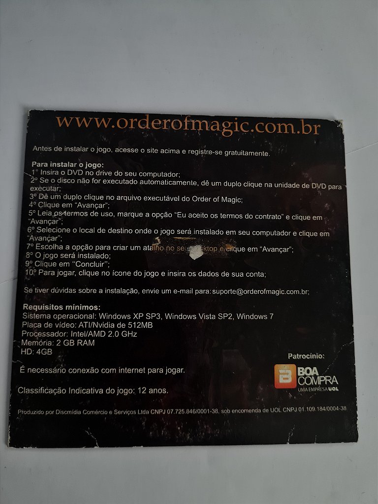 Jogo para PC Order of Magic DVD BoaCompra/Gamérica Original – imagem 3
