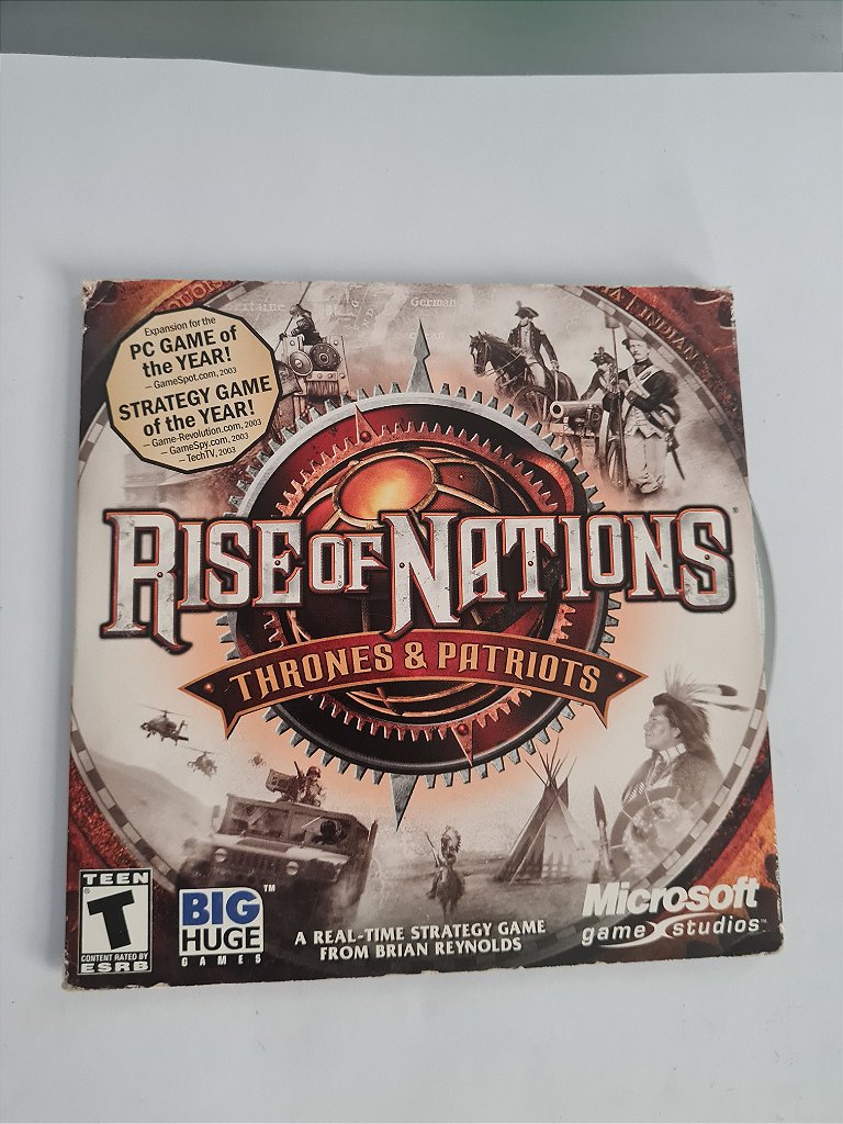 Jogo para PC Rise of Nations: Thrones & Patriots Original