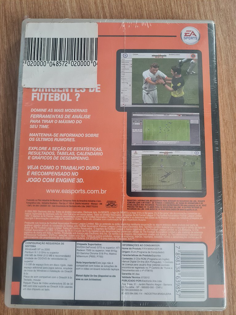 Jogo para PC FIFA Manager 06 Lacrado Original – imagem 2