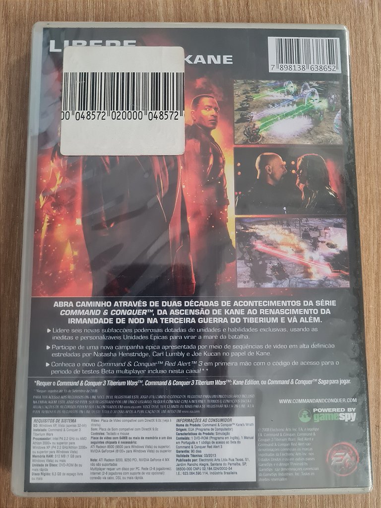 Jogo para PC Command & Conquer 3: Kane's Wrath Lacrado Origi – imagem 2