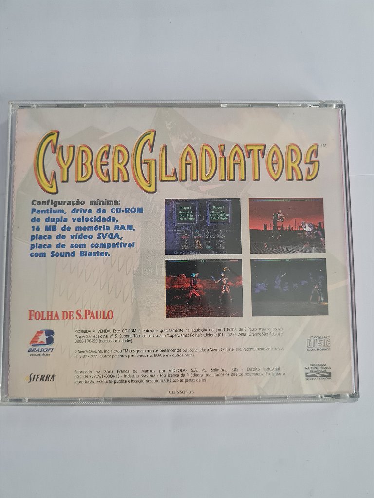 Jogo para PC SuperGames Folha  CyberGladiators Original – imagem 3