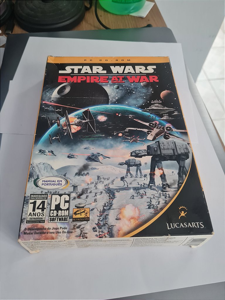 Jogo para PC Starwars Empire at war bigbox Manual Original