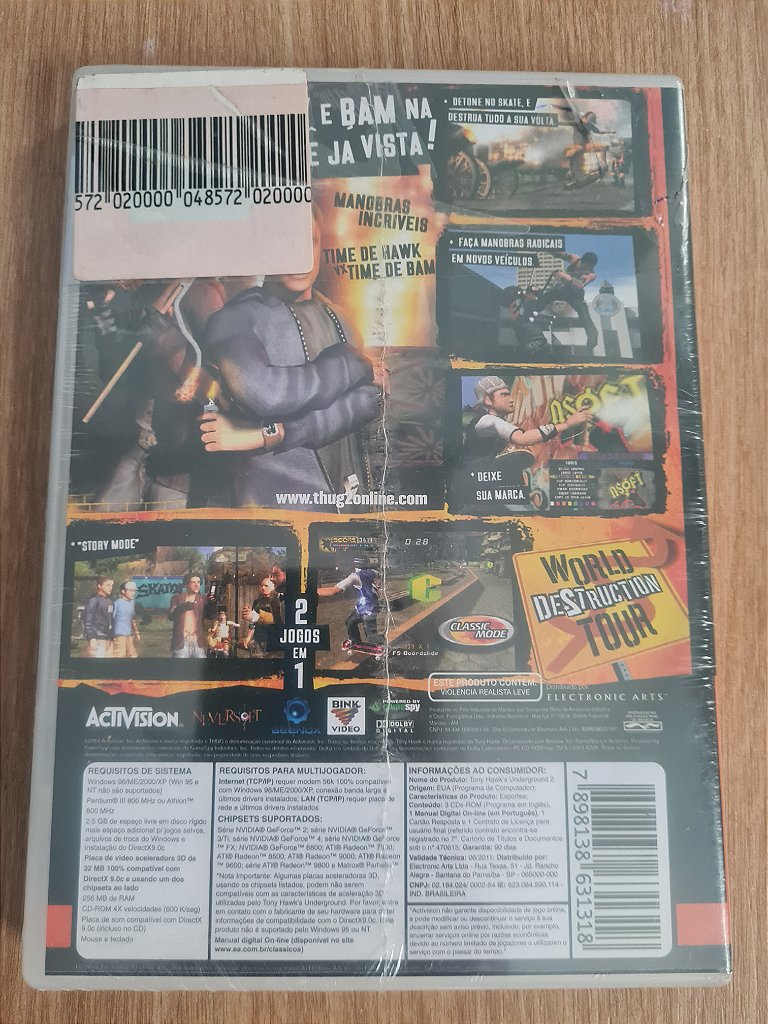 Jogo para PC Tony Hawk's Underground 2 LACRADO Original – imagem 2