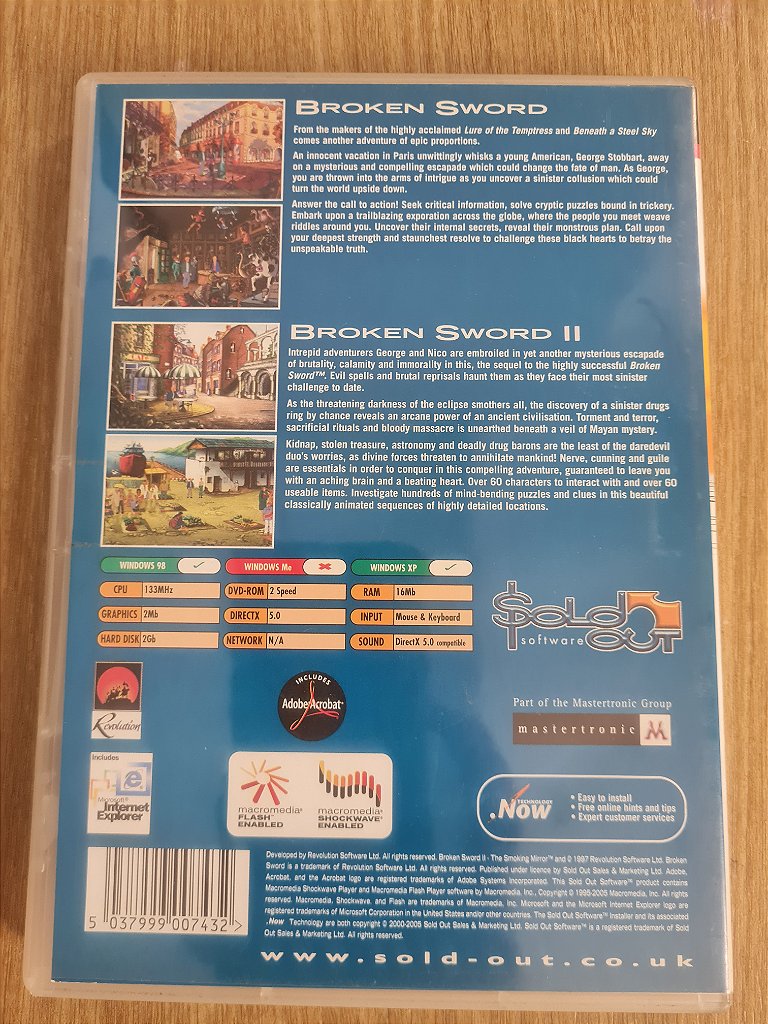 Jogo para PC Broken Sword (1 e 2) Original – imagem 3