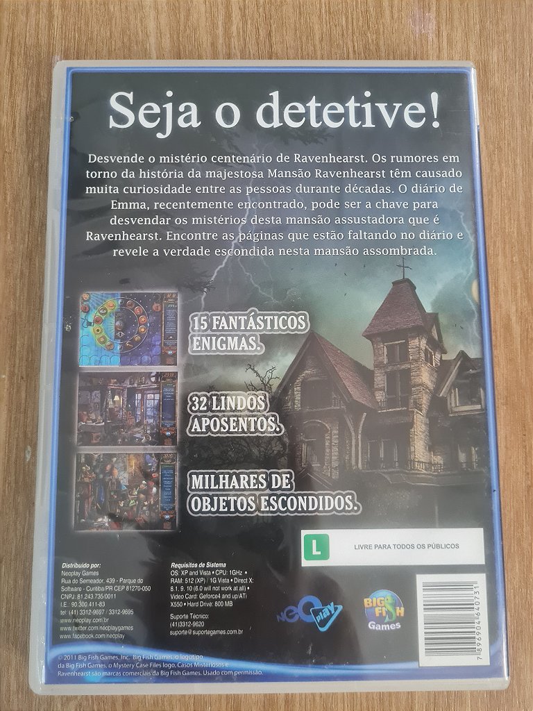Jogo para PC Mystery Case Files Ravenhearst Original – imagem 3