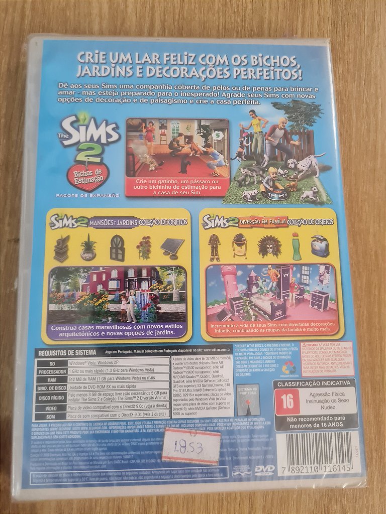 Jogo para PC The Sims 2 Diversão Animal Lacrado Original – imagem 2