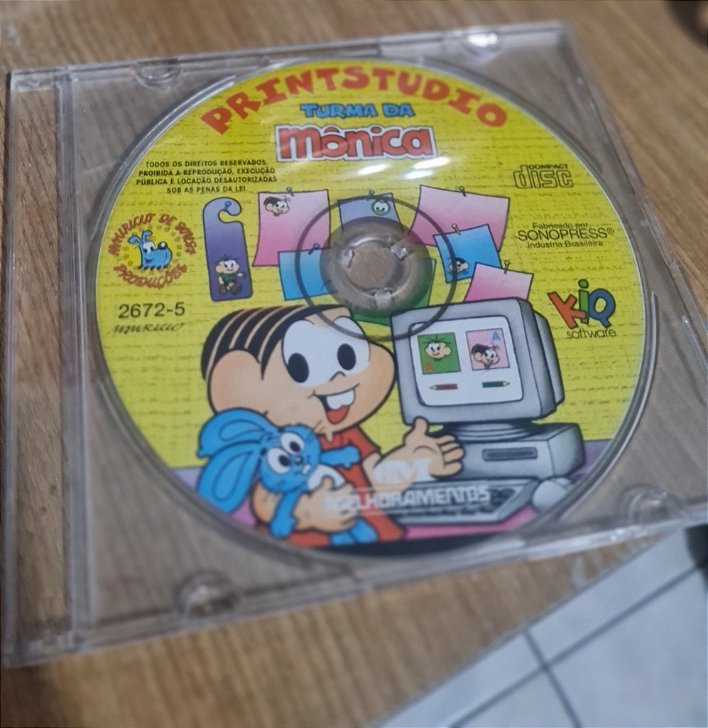 Jogo para PC PrintStudio Turma da Mônica Original