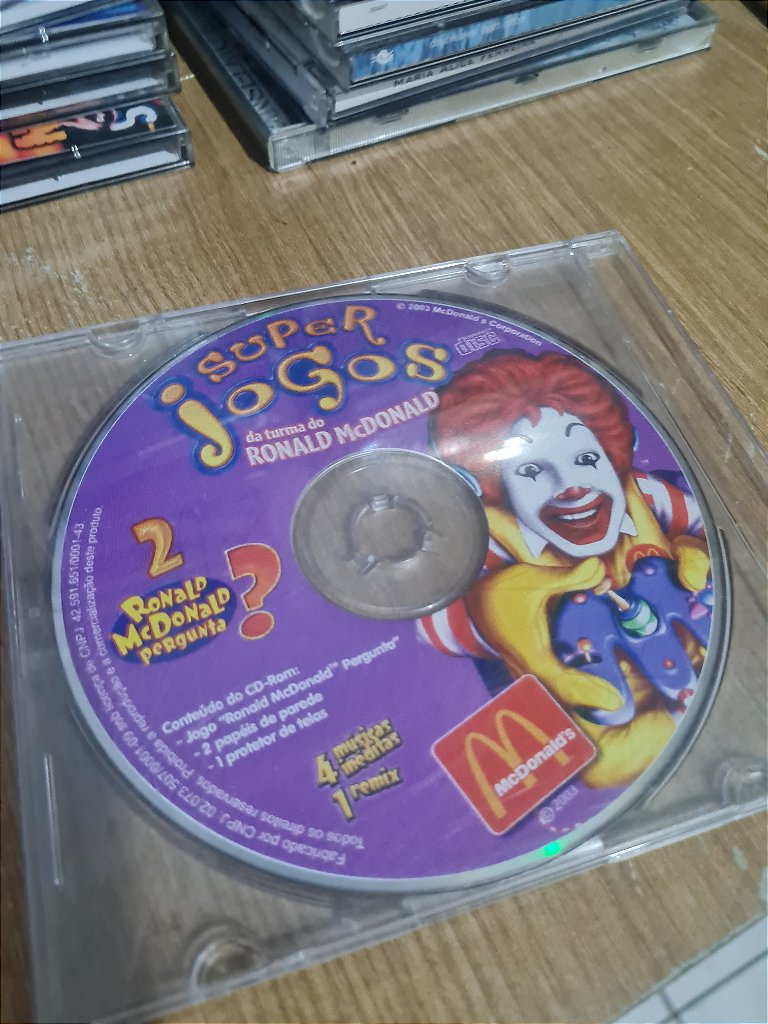 Jogo para PC Super Jogos da Turma Ronald McDonald 2 Original