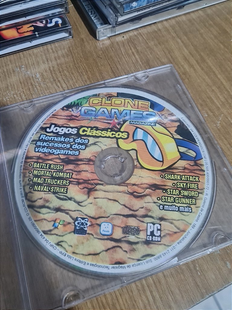 Jogo para PC Clone Games Magazine Jogos Clássicos Original