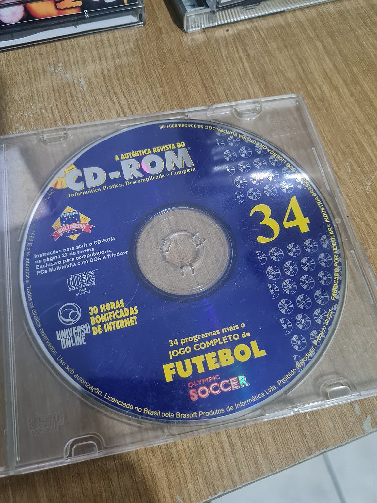 Jogo para PC Revista do CD-ROM nº 34 Olympic Soccer Original
