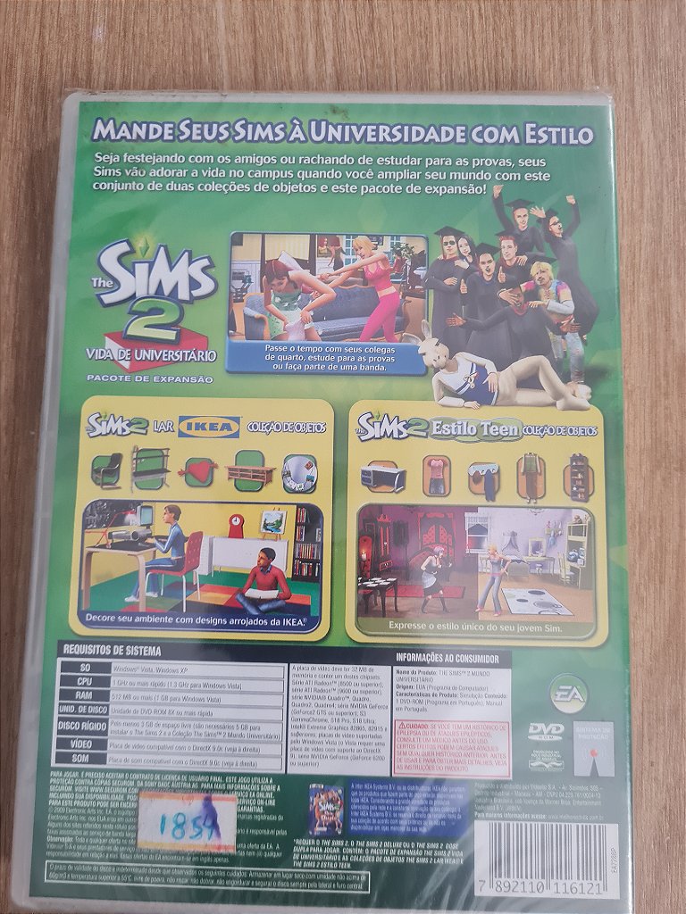 Jogo para PC The Sims 2 Mundo Universitário Lacrado Original – imagem 2